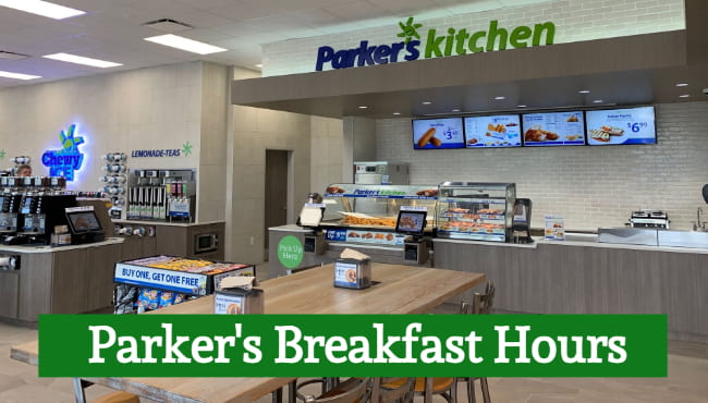 parker's breakfast hours