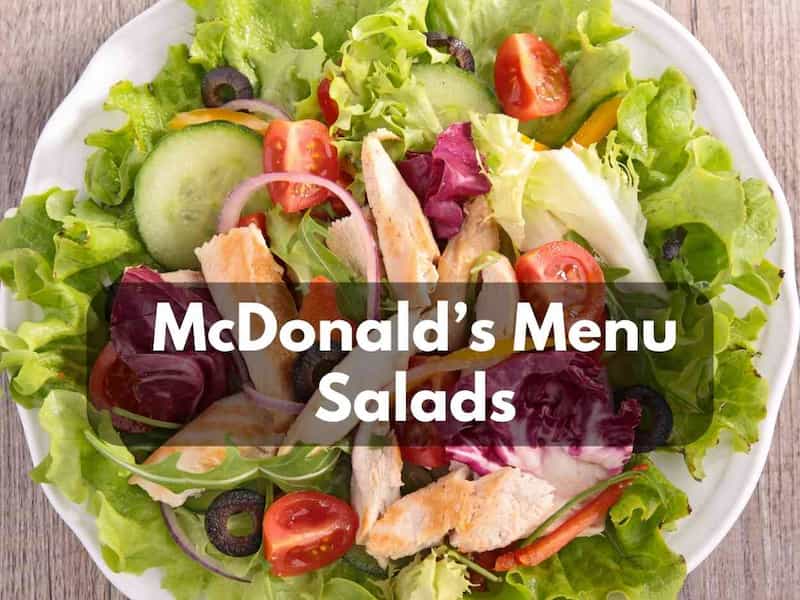 McDonalds Salads Menu