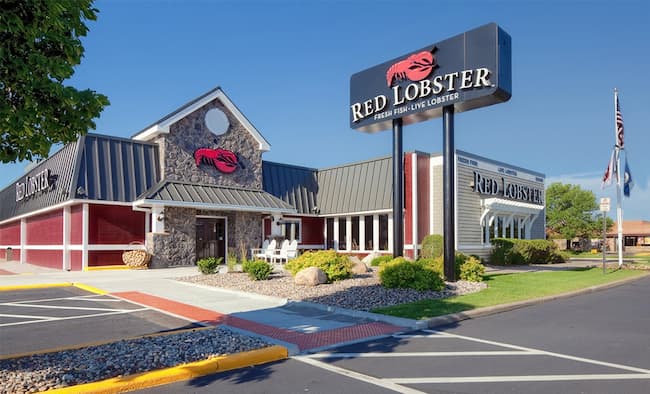 red lobster lunch hours weekend